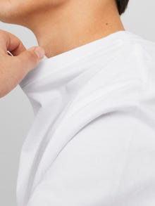 Jack & Jones T-shirt Estampar Decote Redondo -Bright White - 12240121