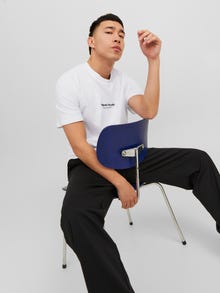 Jack & Jones Printed T-shirt -Bright White - 12240121