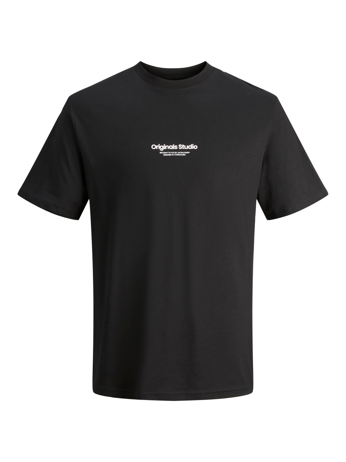 Gedruckt Rundhals T-shirt & Jack | Jones® Schwarz 