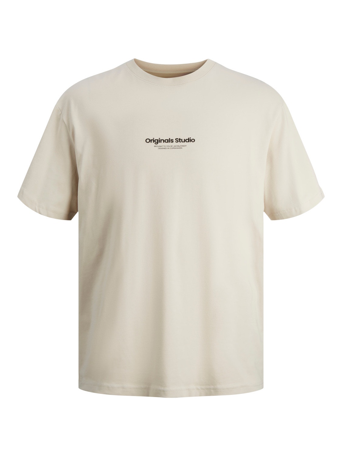 Jack & Jones Gedrukt Ronde hals T-shirt -Moonbeam - 12240121