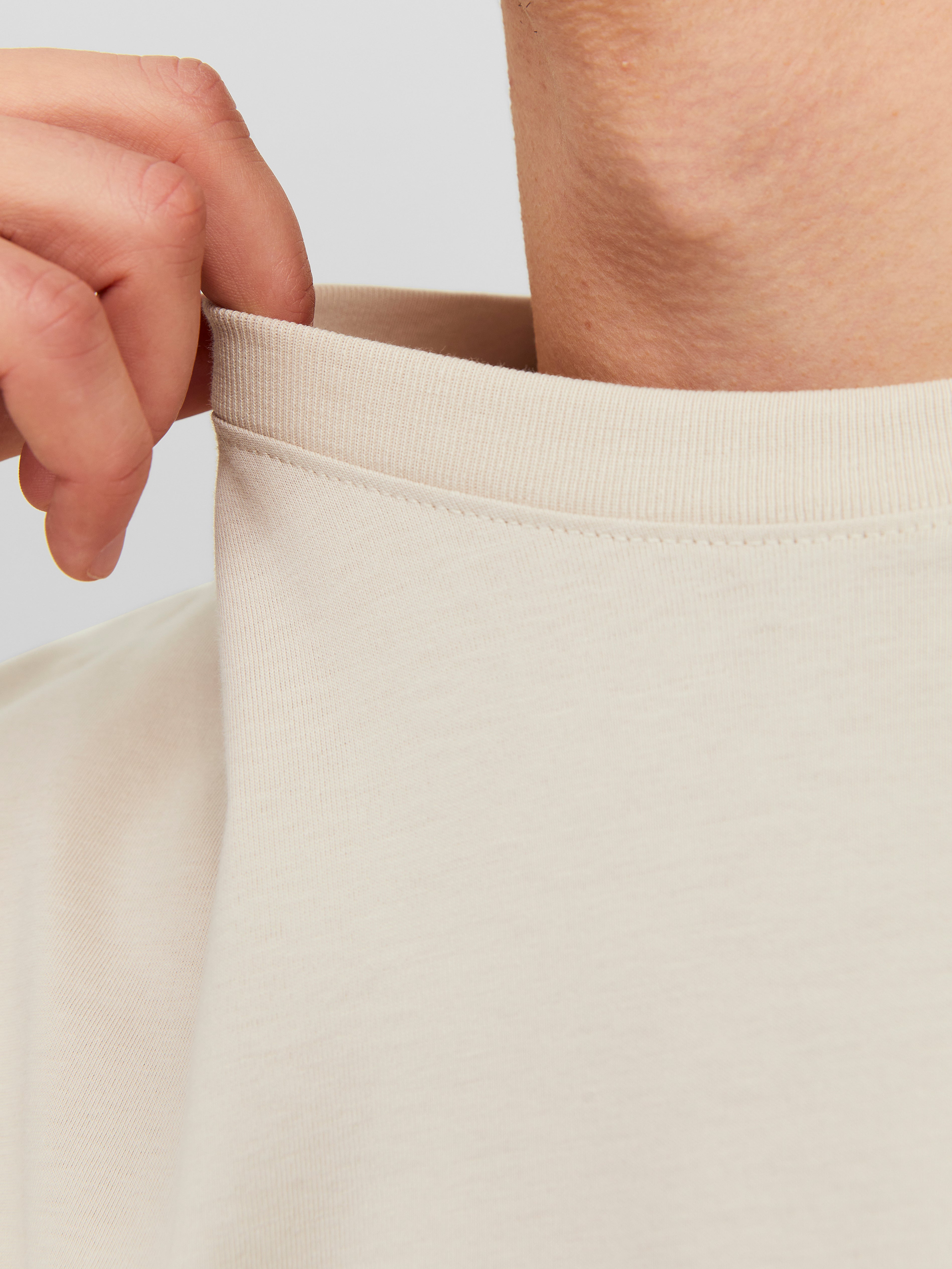Gedruckt Rundhals T-shirt | Beige | Jack & Jones®