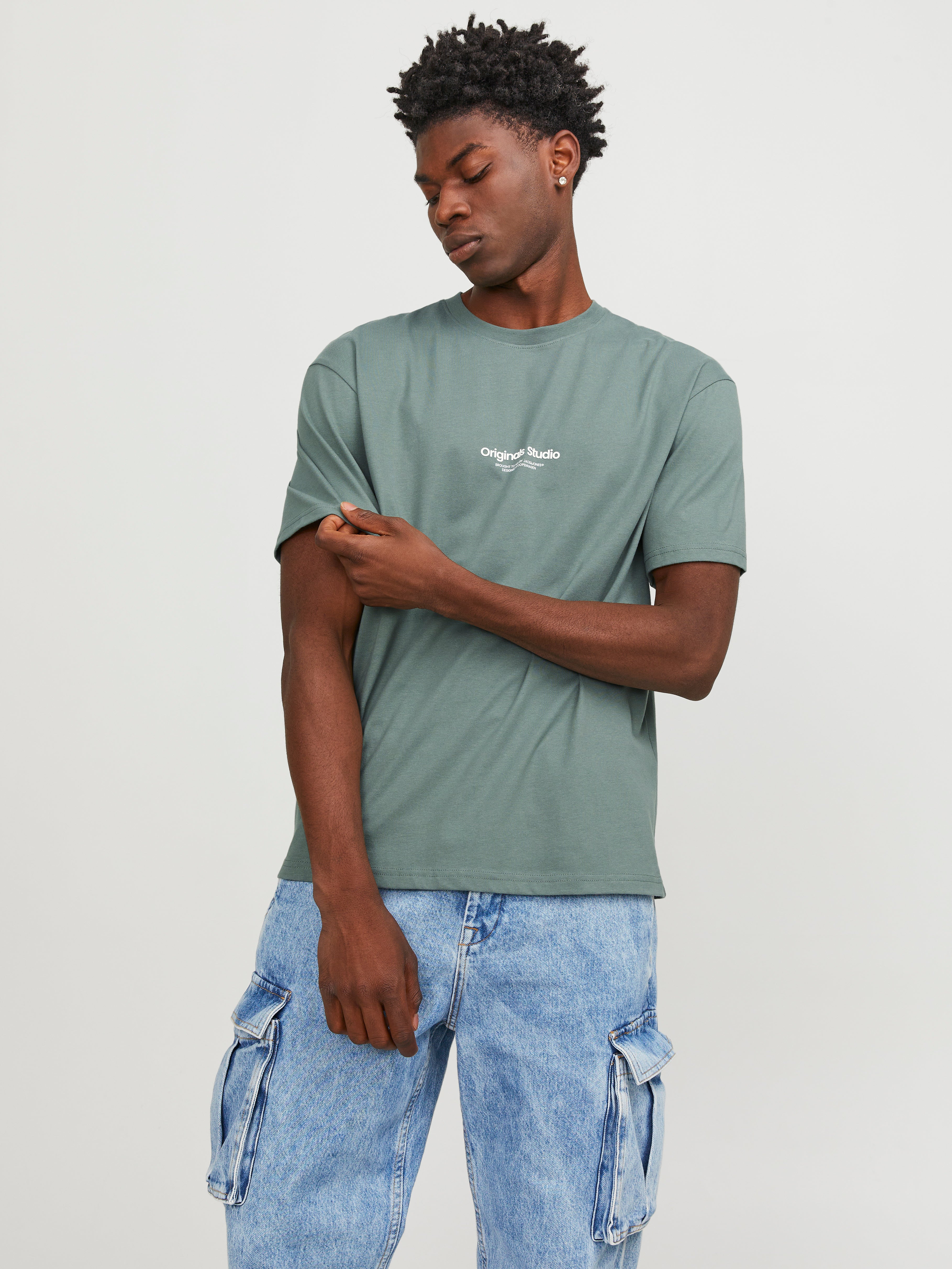 T-shirt Imprimé Col Rond - Jack & Jones - Modalova
