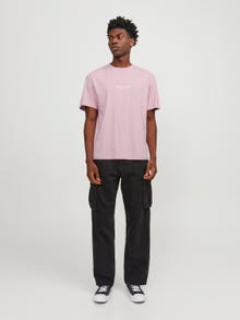 Jack & Jones T-shirt Imprimé Col rond -Pink Nectar - 12240121