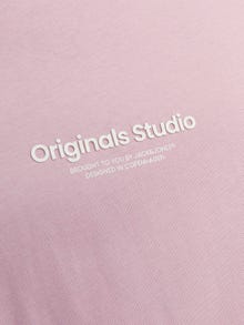 Jack & Jones Spausdintas raštas Apskritas kaklas Marškinėliai -Pink Nectar - 12240121