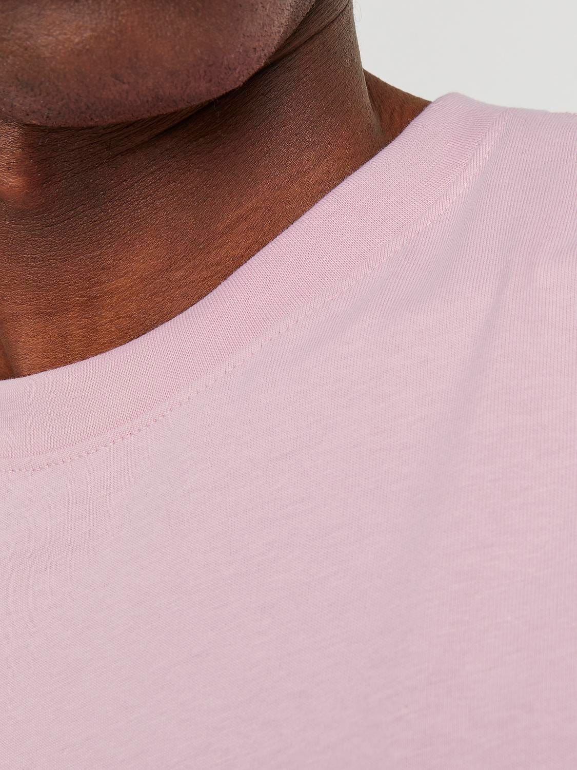 Jack & Jones Printed Crew neck T-shirt -Pink Nectar - 12240121