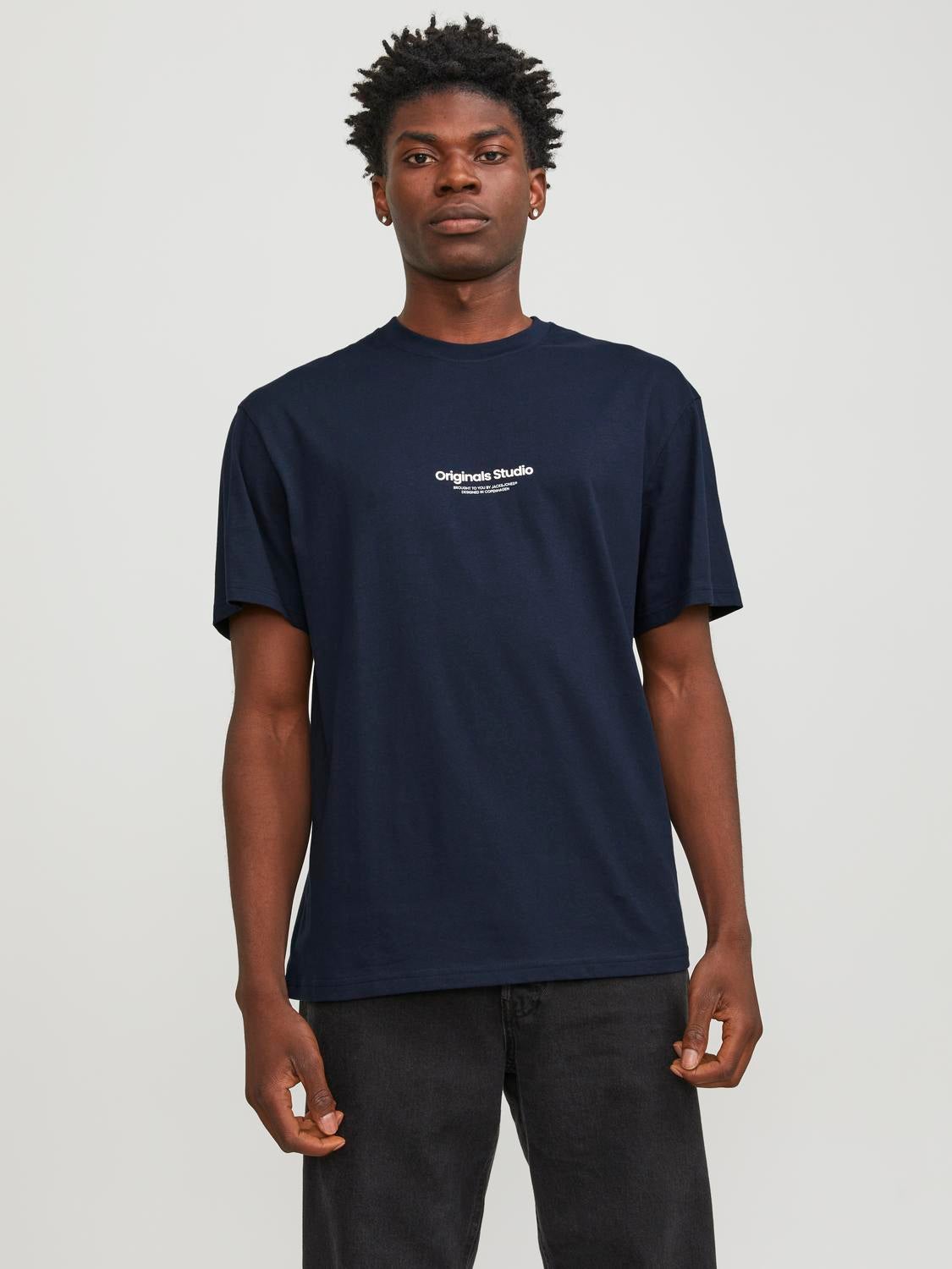 T-shirt Imprimé Col Rond - Jack & Jones - Modalova