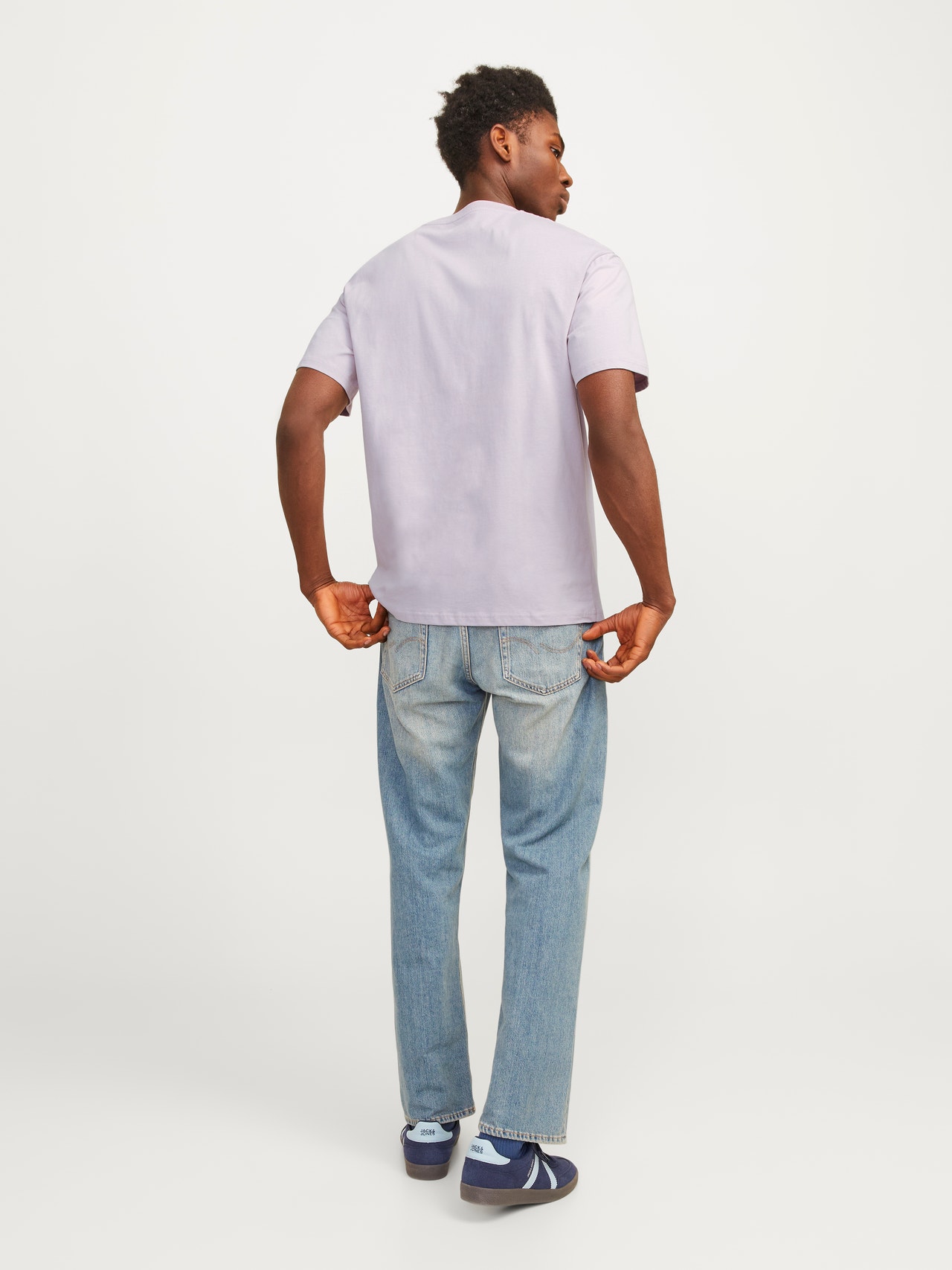 Jack & Jones T-shirt Estampar Decote Redondo -Lavender Frost - 12240121