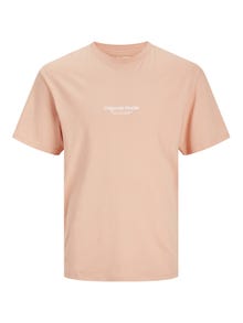 Jack & Jones Nadruk Okrągły dekolt T-shirt -Canyon Sunset - 12240121