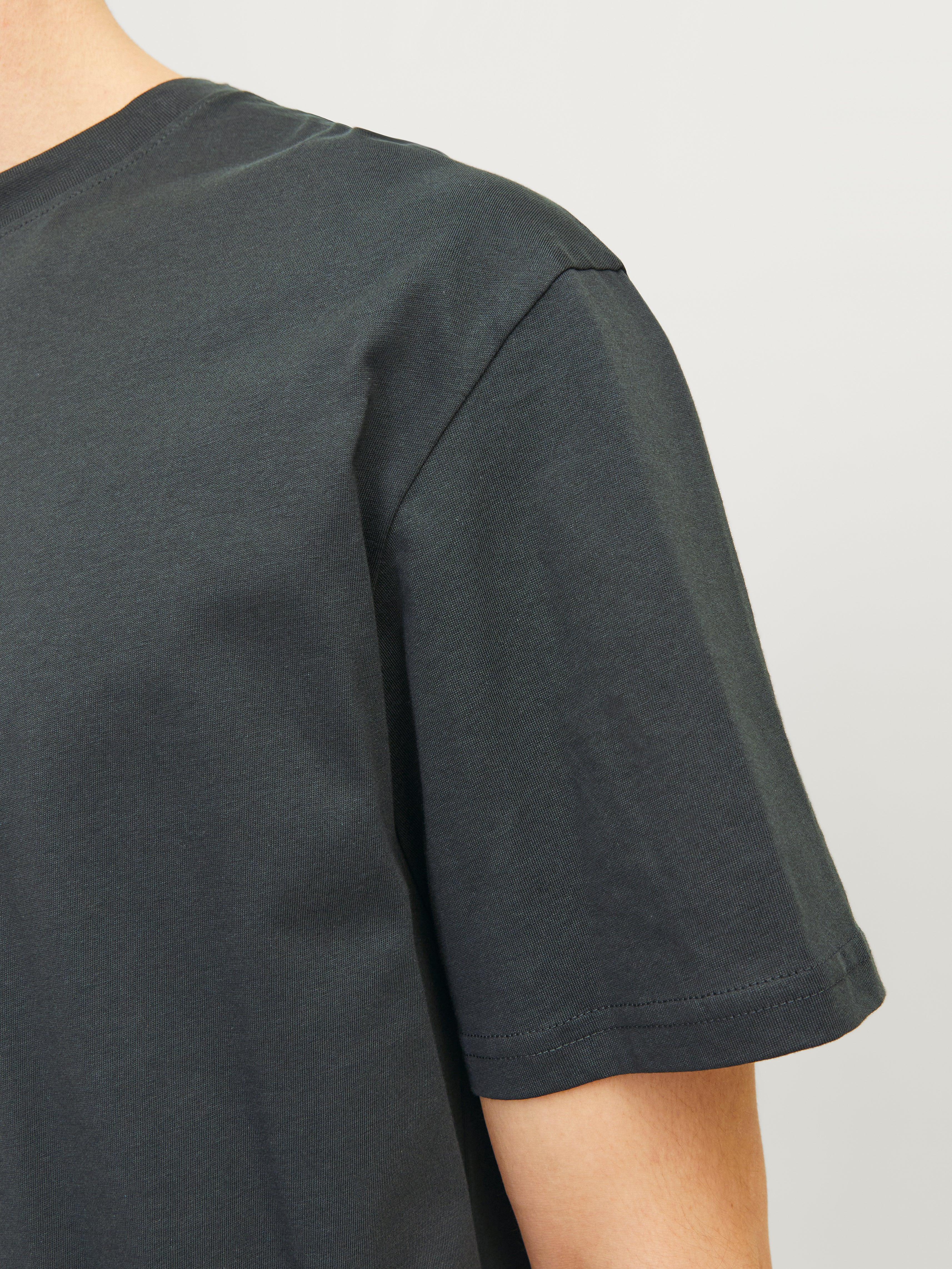 Printed Crew neck T-shirt | Dark Grey | Jack & Jones®