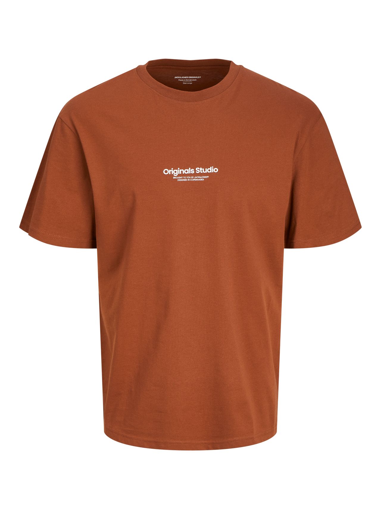 Jack & Jones Bedrukt Ronde hals T-shirt -Brandy Brown - 12240121