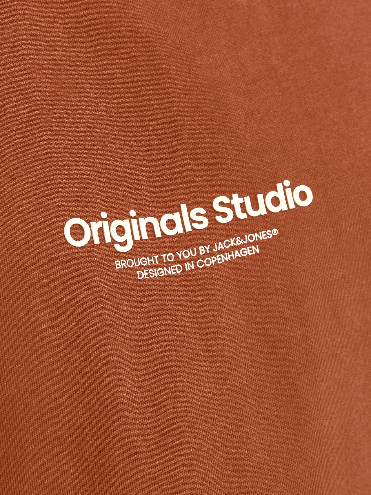 Jack & Jones T-shirt Estampar Decote Redondo -Brandy Brown - 12240121