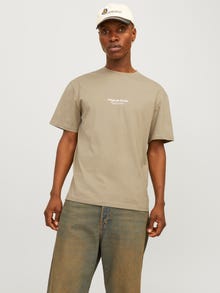 Jack & Jones Gedruckt Rundhals T-shirt -Silver Sage - 12240121