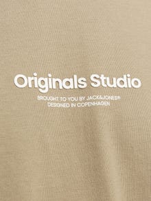 Jack & Jones Nadruk Okrągły dekolt T-shirt -Silver Sage - 12240121