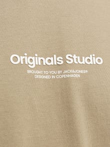 Jack & Jones Printet Crew neck T-shirt -Silver Sage - 12240121