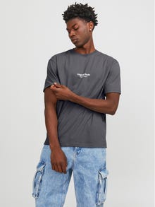 Jack & Jones Trükitud Ümmargune kaelus T-särk -Iron Gate - 12240121