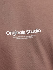 Jack & Jones Painettu Pyöreä pääntie T-paita -Deep Taupe - 12240121