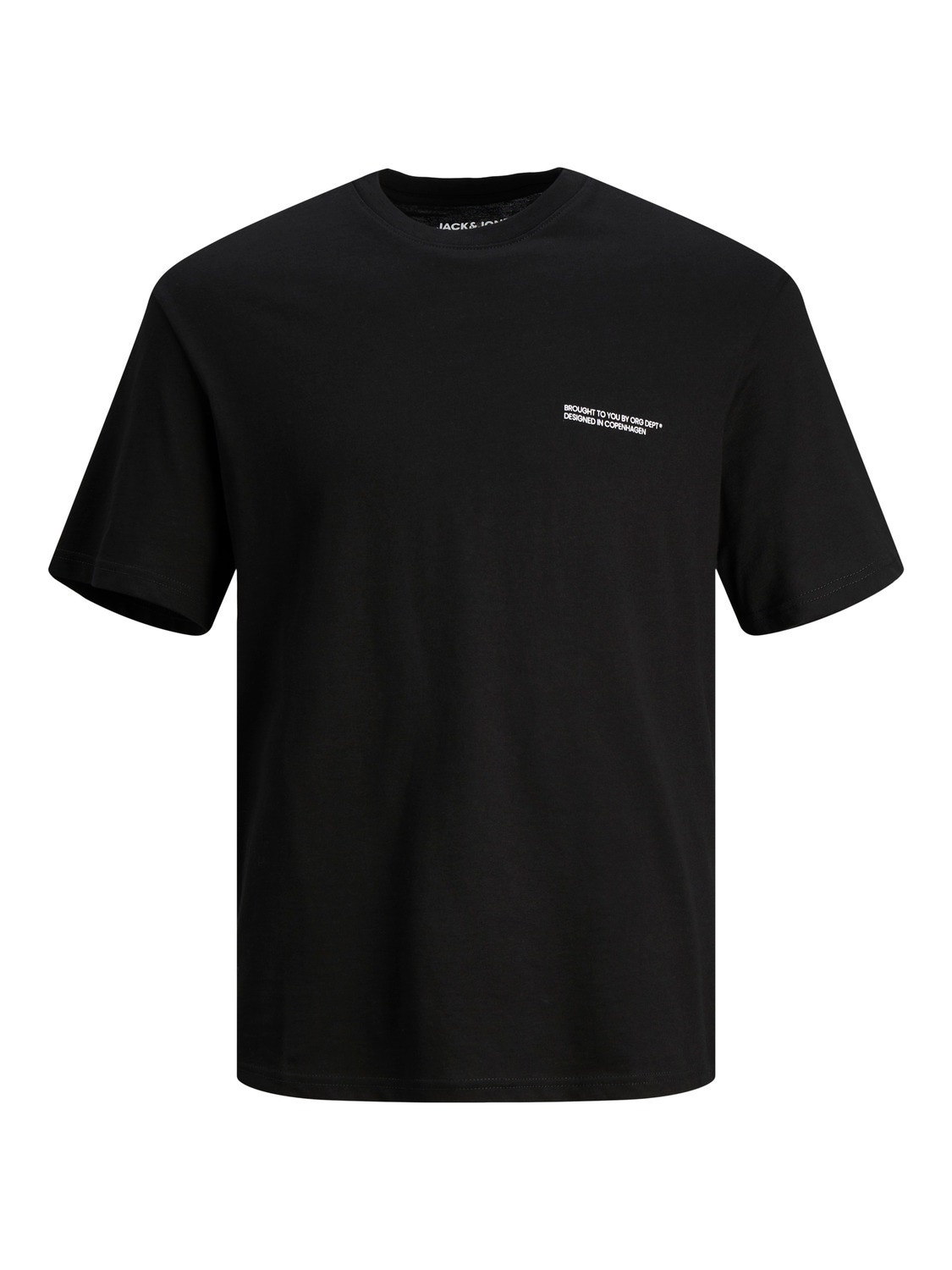 Jack & Jones T-shirt Estampar Decote Redondo -Black - 12240122