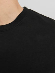 Jack & Jones Printed Crew neck T-shirt -Black - 12240122