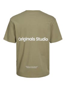 Jack & Jones Printed Crew neck T-shirt -Aloe - 12240122