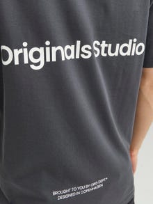 Jack & Jones Gedruckt Rundhals T-shirt -Asphalt - 12240122