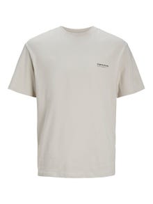 Jack & Jones T-shirt Estampar Decote Redondo -Moonbeam - 12240122