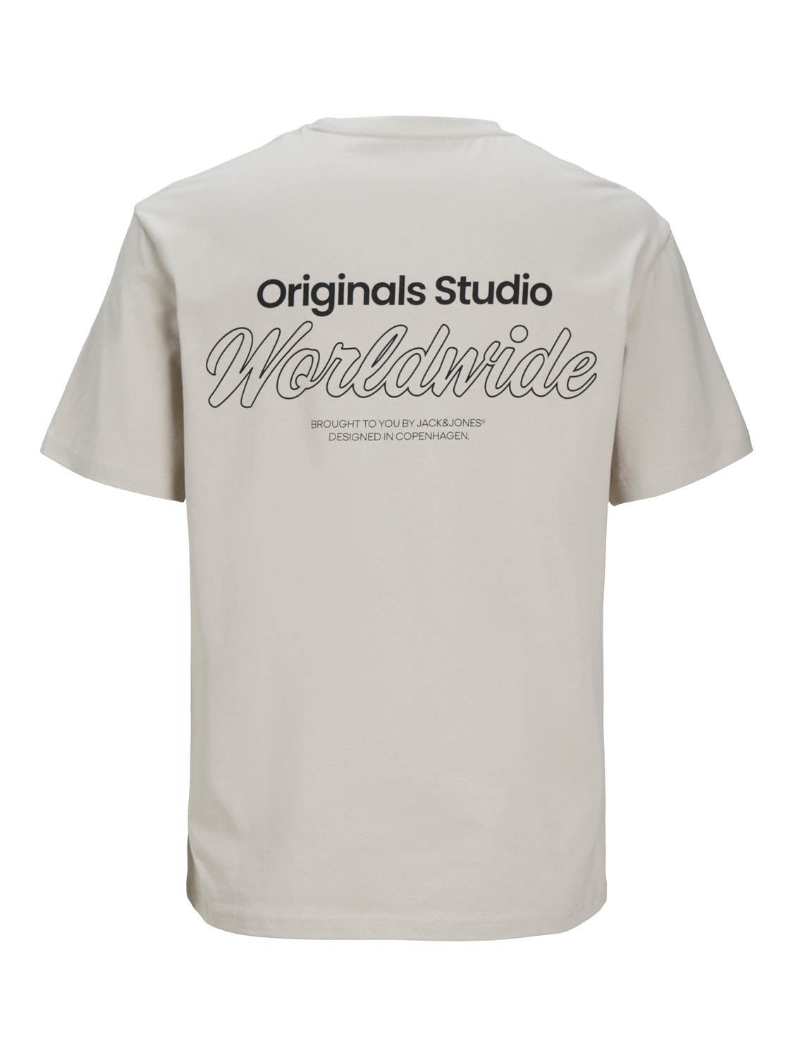 Jack & Jones T-shirt Stampato Girocollo -Moonbeam - 12240122