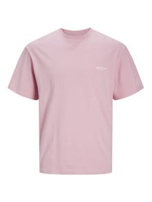 Jack & Jones Printed Crew neck T-shirt -Pink Nectar - 12240122