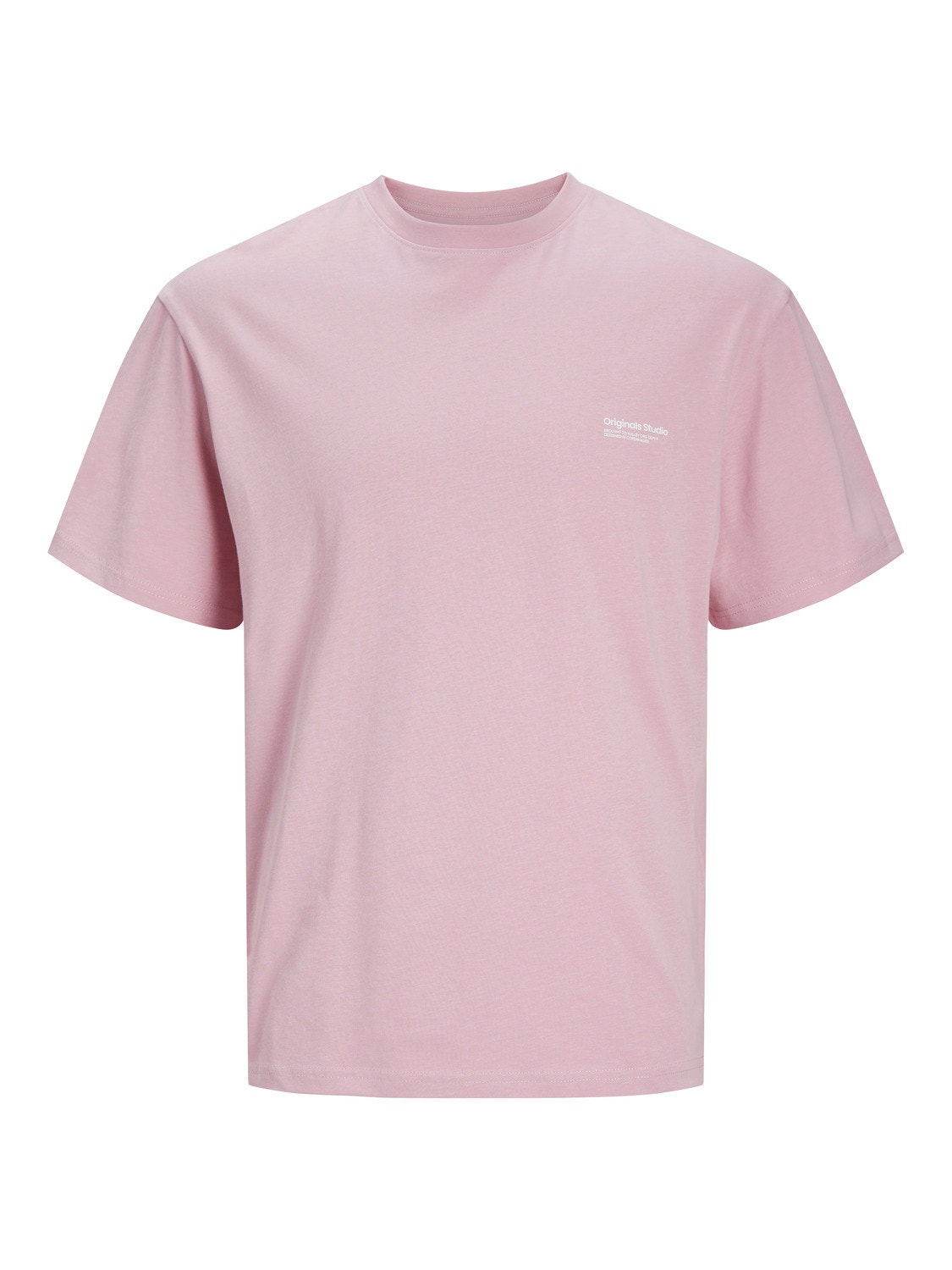 Jack & Jones Spausdintas raštas Apskritas kaklas Marškinėliai -Pink Nectar - 12240122