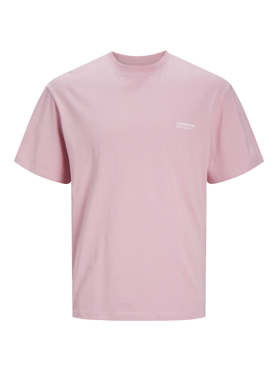 Jack & Jones Tryck Rundringning T-shirt -Pink Nectar - 12240122