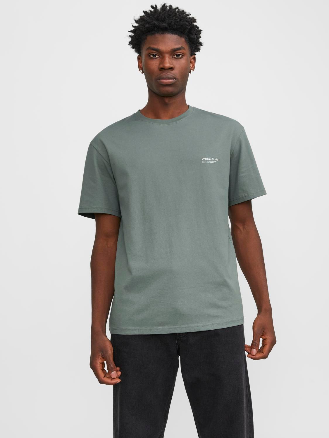 T-shirt Imprimé Col Rond - Jack & Jones - Modalova
