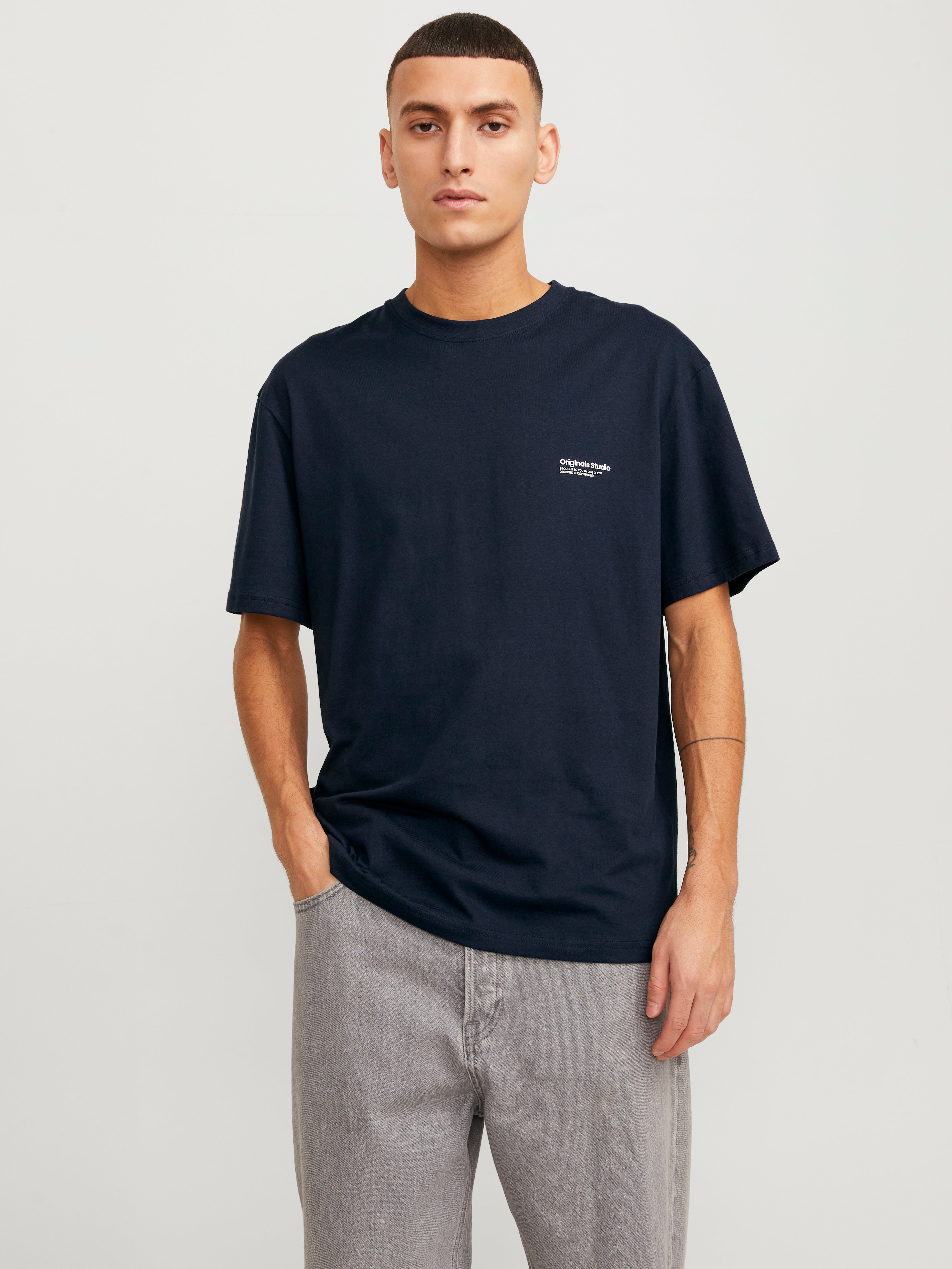 T-shirt Imprimé Col Rond - Jack & Jones - Modalova