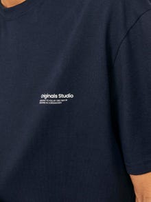 Jack & Jones Gedruckt Rundhals T-shirt -Sky Captain - 12240122