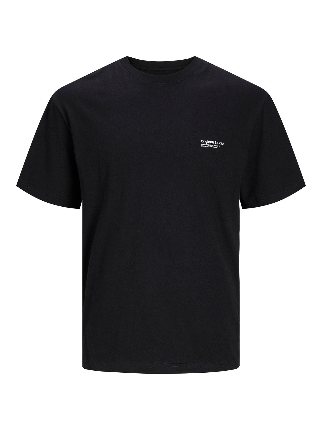 Jack & Jones Bedrukt Ronde hals T-shirt -Black - 12240122