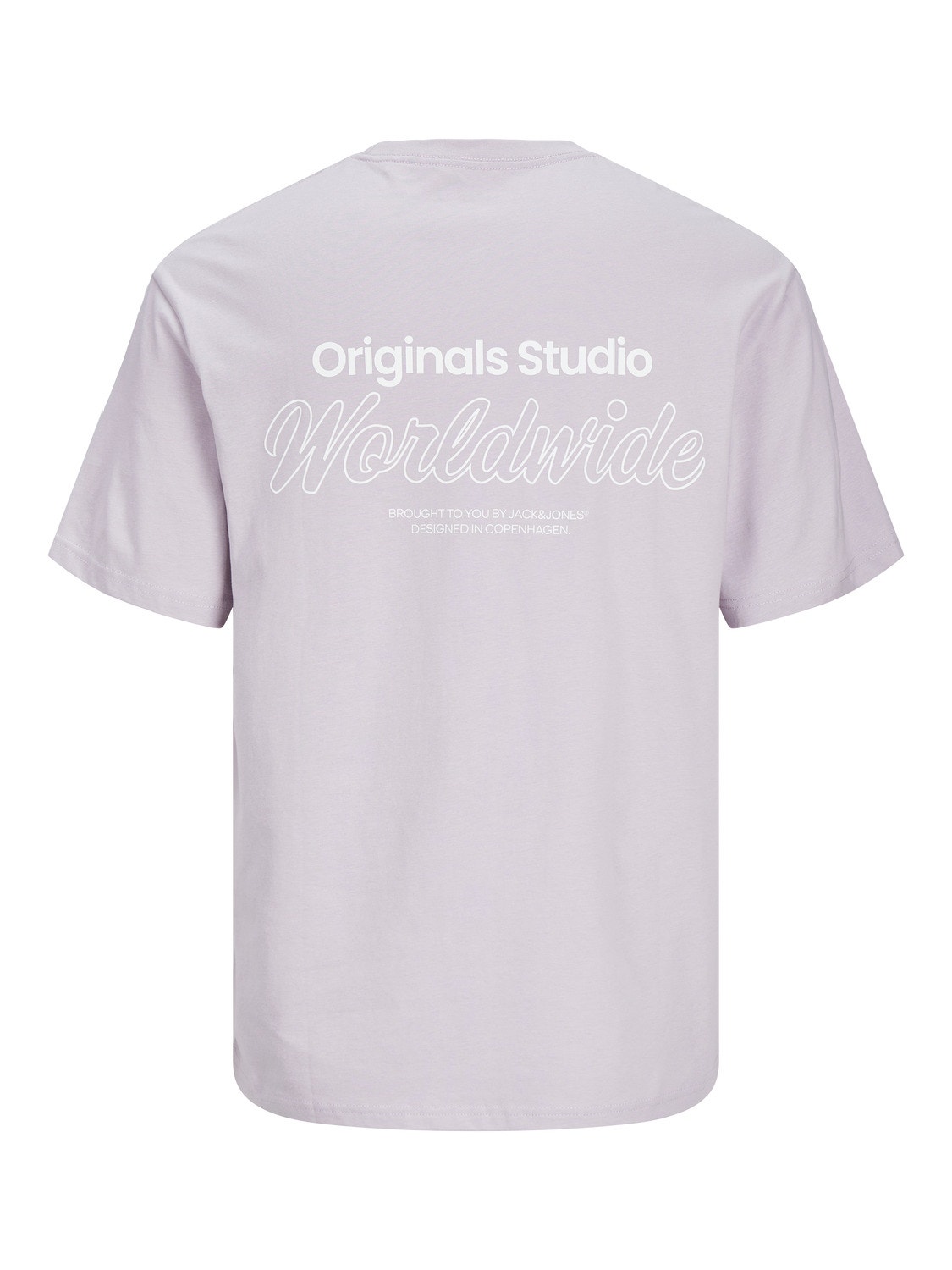 Jack & Jones T-shirt Estampar Decote Redondo -Lavender Frost - 12240122