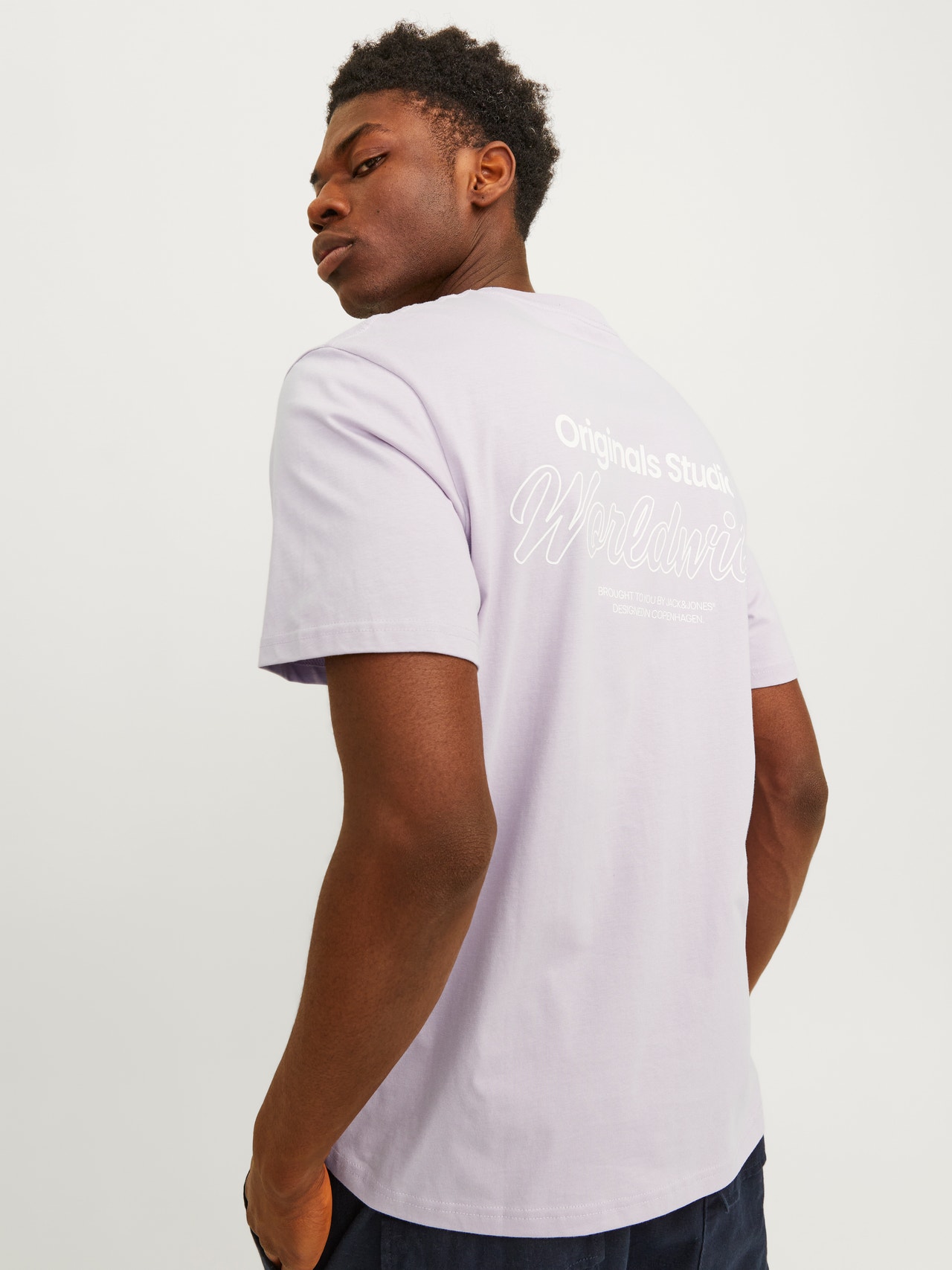 Jack & Jones Camiseta Estampado Cuello redondo -Lavender Frost - 12240122