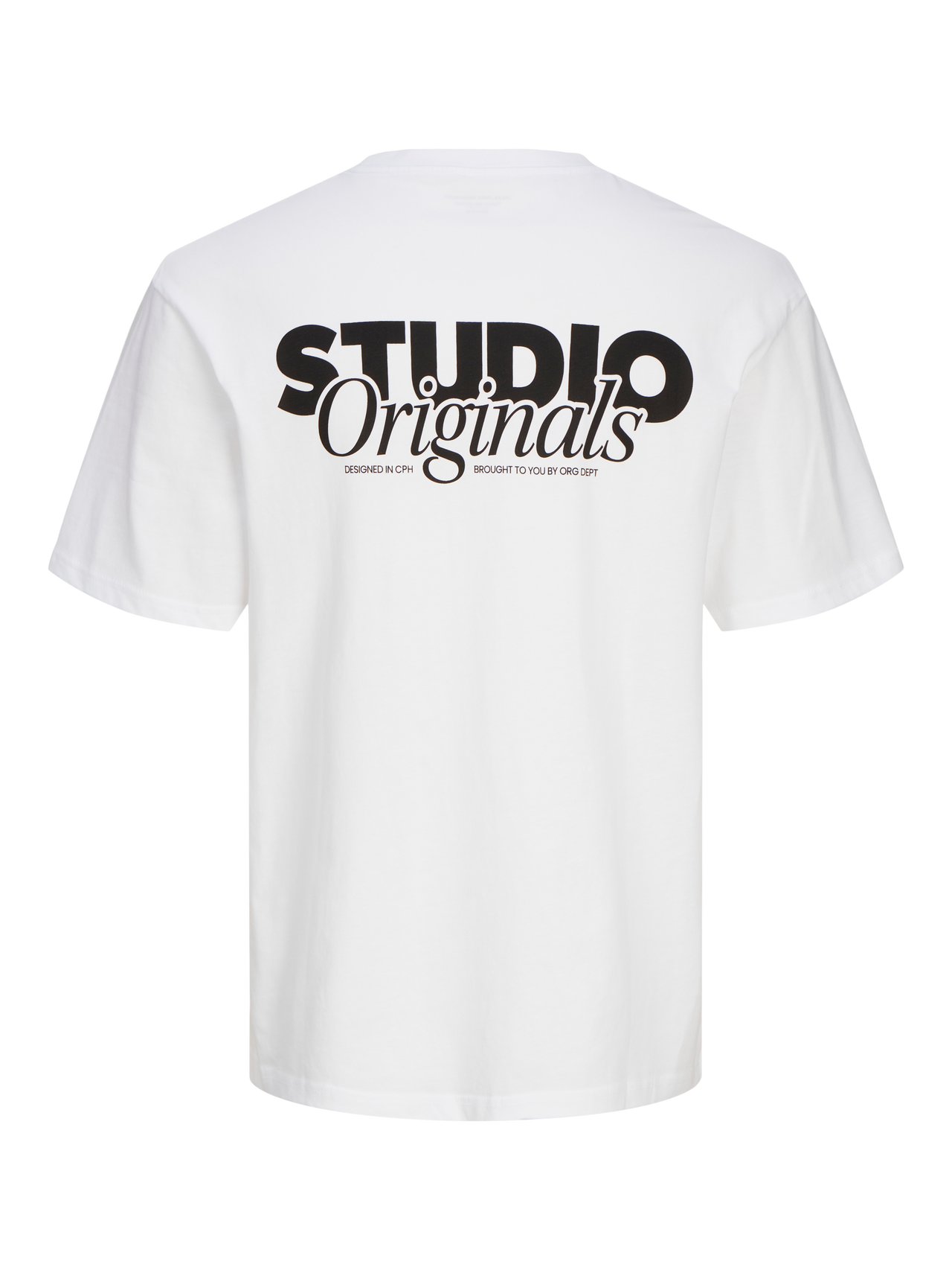 Jack & Jones Tryck Rundringning T-shirt -Bright White - 12240122