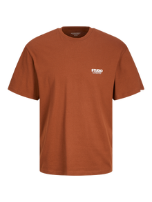 Jack & Jones Καλοκαιρινό μπλουζάκι -Brandy Brown - 12240122