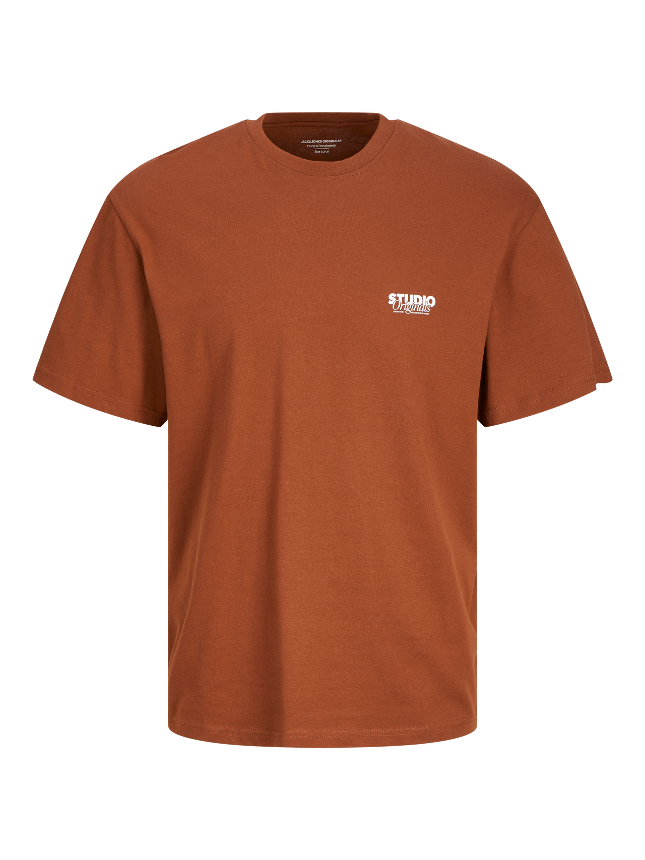 Jack & Jones Printet Crew neck T-shirt -Brandy Brown - 12240122