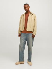 Jack & Jones Nyomott mintás Környak Trikó -Brandy Brown - 12240122