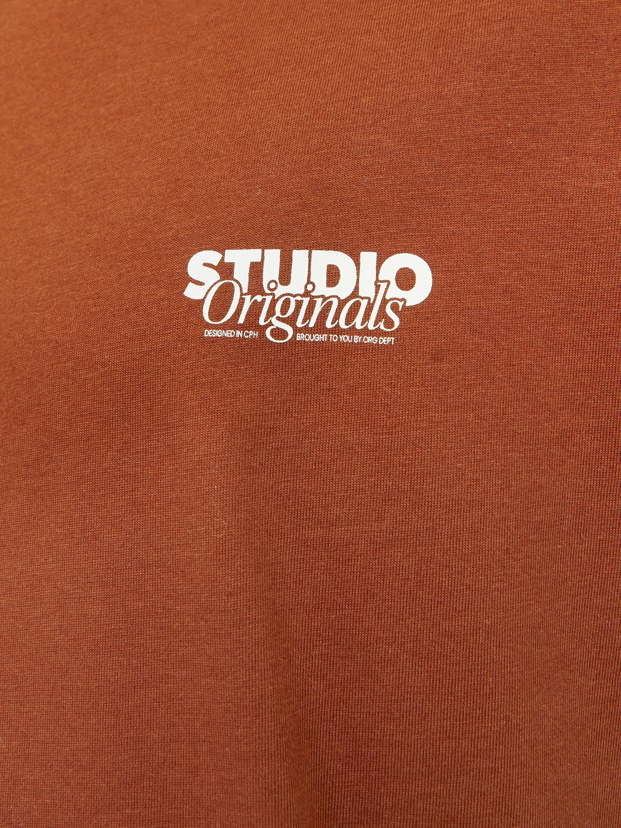 Jack & Jones T-shirt Imprimé Col rond -Brandy Brown - 12240122
