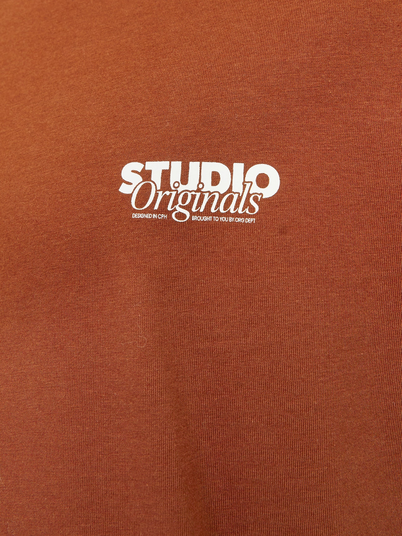 Jack & Jones T-shirt Stampato Girocollo -Brandy Brown - 12240122