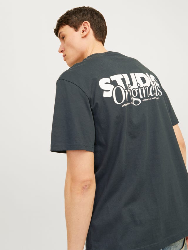 Jack & Jones Bedrukt Ronde hals T-shirt - 12240122