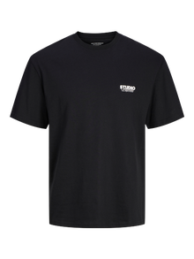 Jack & Jones Gedruckt Rundhals T-shirt -Black - 12240122