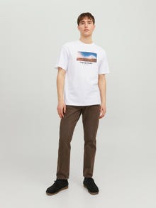 Jack & Jones T-shirt Imprimé photo Col rond -Bright White - 12240123