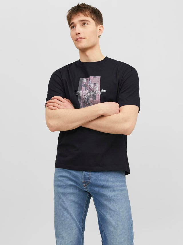 Jack & Jones T-shirt Imprimé photo Col rond - 12240123