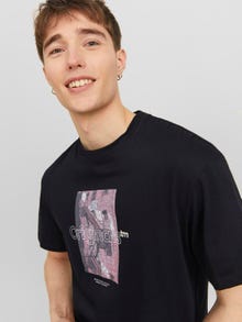 Jack & Jones T-shirt Imprimé photo Col rond -Black - 12240123