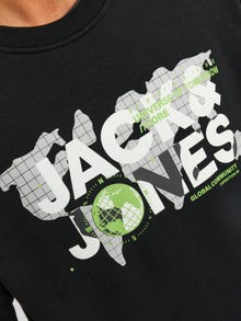 Jack & Jones Φούτερ με λαιμόκοψη -Black - 12240211