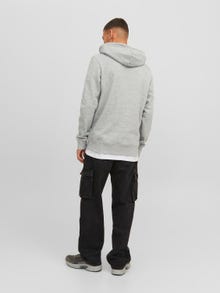 Jack & Jones Felpa con cappuccio Con logo -Light Grey Melange - 12240214