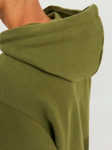 Jack & Jones Logo Hoodie -Olive Branch - 12240214