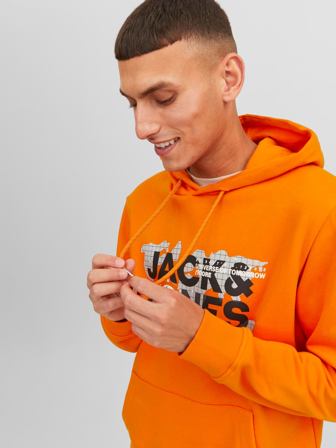 Jack and cheap jones orange hoodie